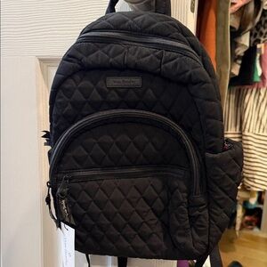 Vera Bradley Quilted Black Backpack